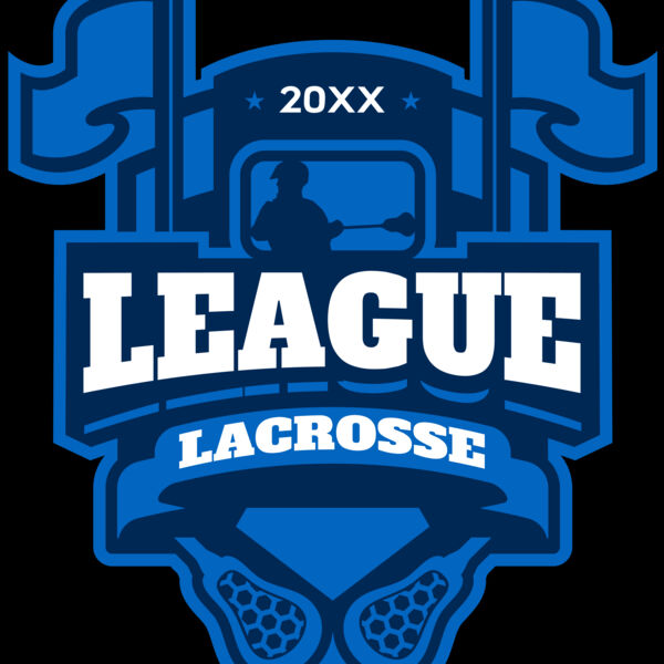 League Lacrosse Logo Template Thumbnail