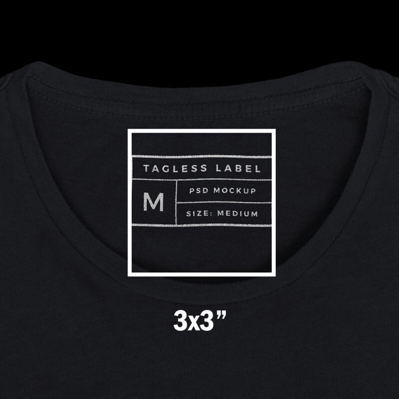 Full Color Transfer Neck Label / Tag  Thumbnail