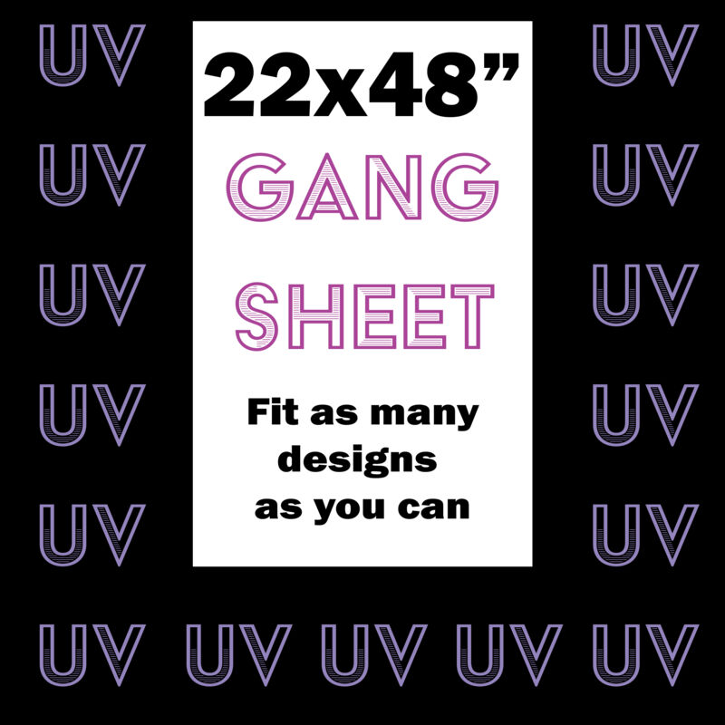 UV DTF Gang Sheet 22x48" Thumbnail