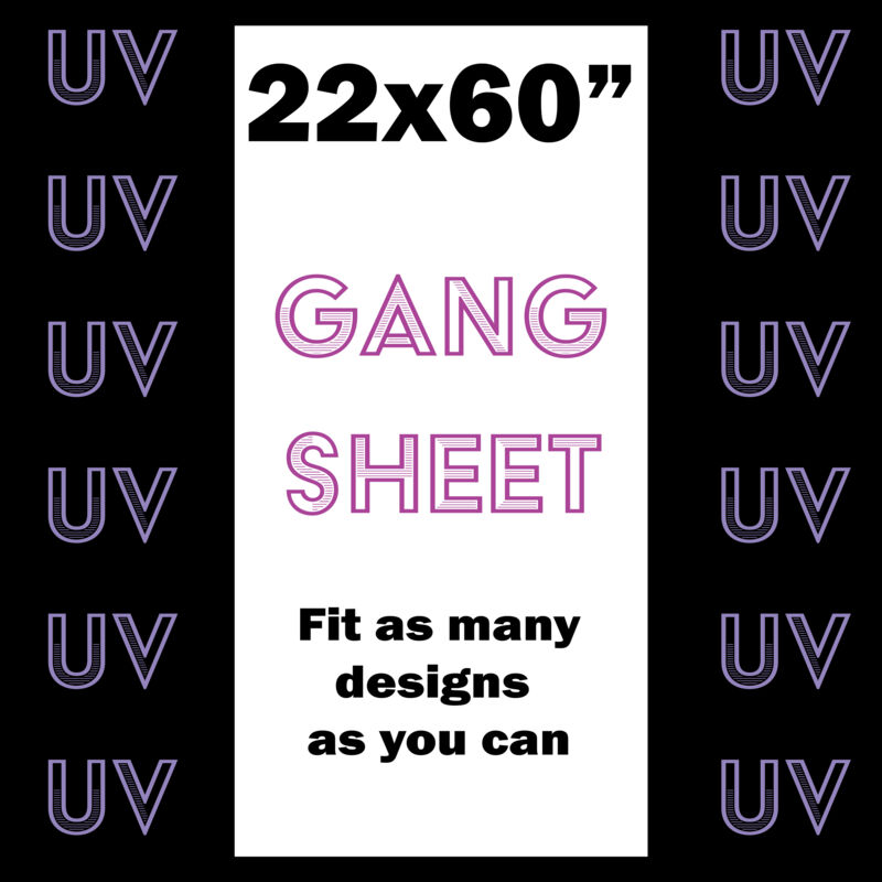 UV DTF Gang Sheet 22x60" Thumbnail